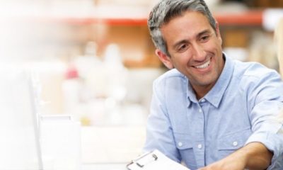 man excited about Payroll Factoring